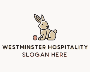 Easter Bunny Egg logo design