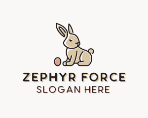 Easter Bunny Egg logo design