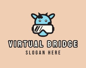 Cute Cow Eyeglasses logo