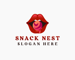 Sexy Lips Candy logo design