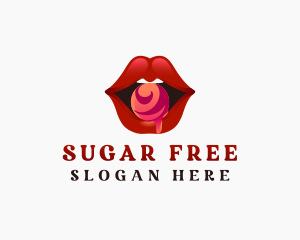 Sexy Lips Candy logo design