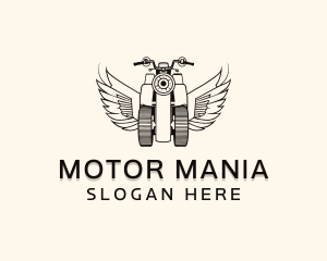 Motorbike ATV Wings logo design