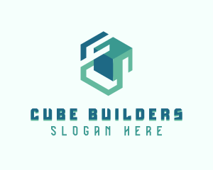 IT Artificial Intelligence Cube logo design