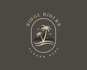 Tropical Beach Resort logo design