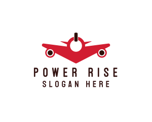 Power Button Airplane logo
