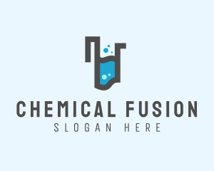 Chemical Test Tube  logo design