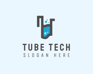 Chemical Test Tube  logo design