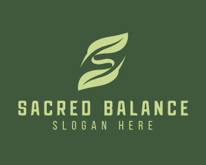 Eco Leaf Letter S  logo design