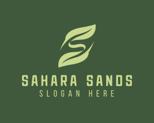 Eco Leaf Letter S  logo design