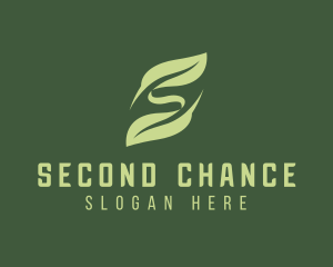 Eco Leaf Letter S  logo design