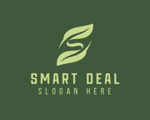 Eco Leaf Letter S  logo design