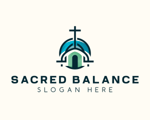 Catholic Cathedral Church logo design