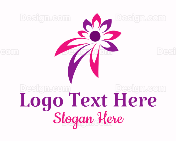 Abstract Flower Spa Logo