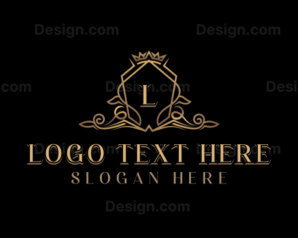 Elegant Crown Shield Logo