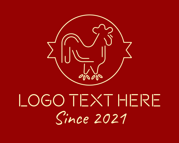 Chicken logo example 2