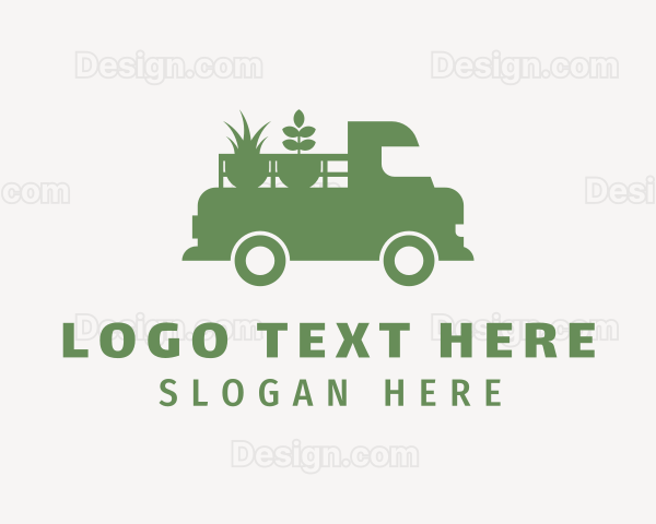 Lawn Plants Truck Logo