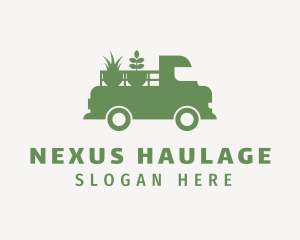 Lawn Plants Truck logo design