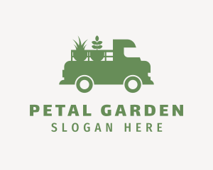 Lawn Plants Truck logo design