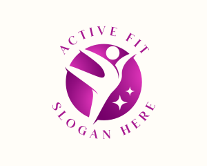 Dance Fitness Aerobics logo design