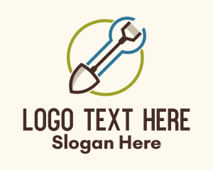 Shovel Landscape Gardening Logo