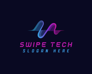 Wave Tech Digital logo design