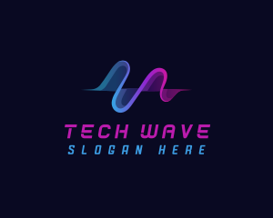 Wave Tech Digital logo design