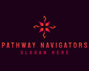 Navigation Compass Cross logo