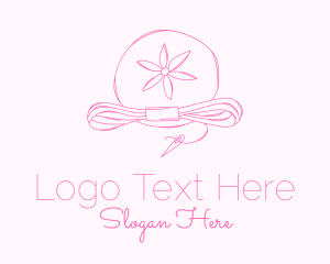 Pink Flower Needle Thread logo