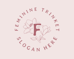 Feminine Beauty Floral logo design