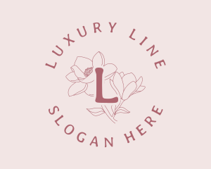 Feminine Beauty Floral logo design