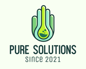 Organic Chemical Hand  logo