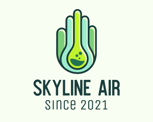 Organic Chemical Hand  logo
