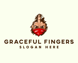 Gang Profanity Finger logo design