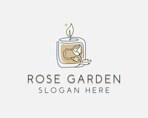 Rose Flower Candle logo