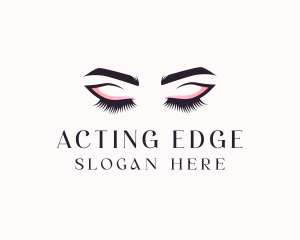 Cosmetic Eyelashes Beauty logo design