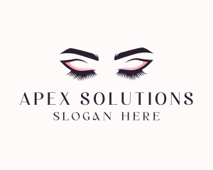 Cosmetic Eyelashes Beauty logo design