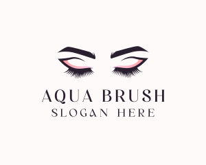 Cosmetic Eyelashes Beauty logo design