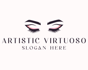 Cosmetic Eyelashes Beauty logo design