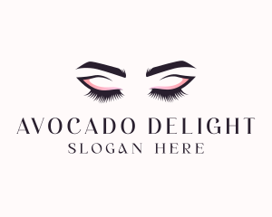 Cosmetic Eyelashes Beauty logo design