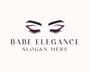 Cosmetic Eyelashes Beauty logo design