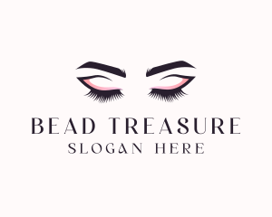 Cosmetic Eyelashes Beauty logo design