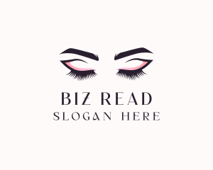 Cosmetic Eyelashes Beauty logo design