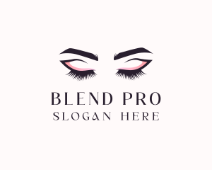 Cosmetic Eyelashes Beauty logo design