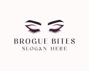 Cosmetic Eyelashes Beauty logo design