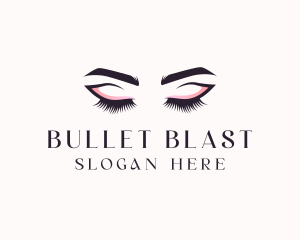 Cosmetic Eyelashes Beauty logo design