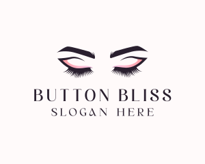 Cosmetic Eyelashes Beauty logo design