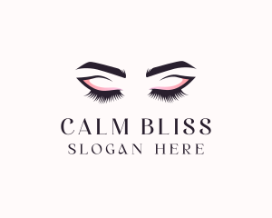 Cosmetic Eyelashes Beauty logo design