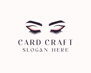 Cosmetic Eyelashes Beauty logo design