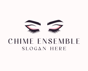 Cosmetic Eyelashes Beauty logo design