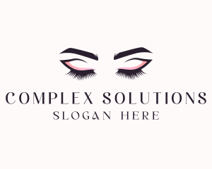 Cosmetic Eyelashes Beauty logo design